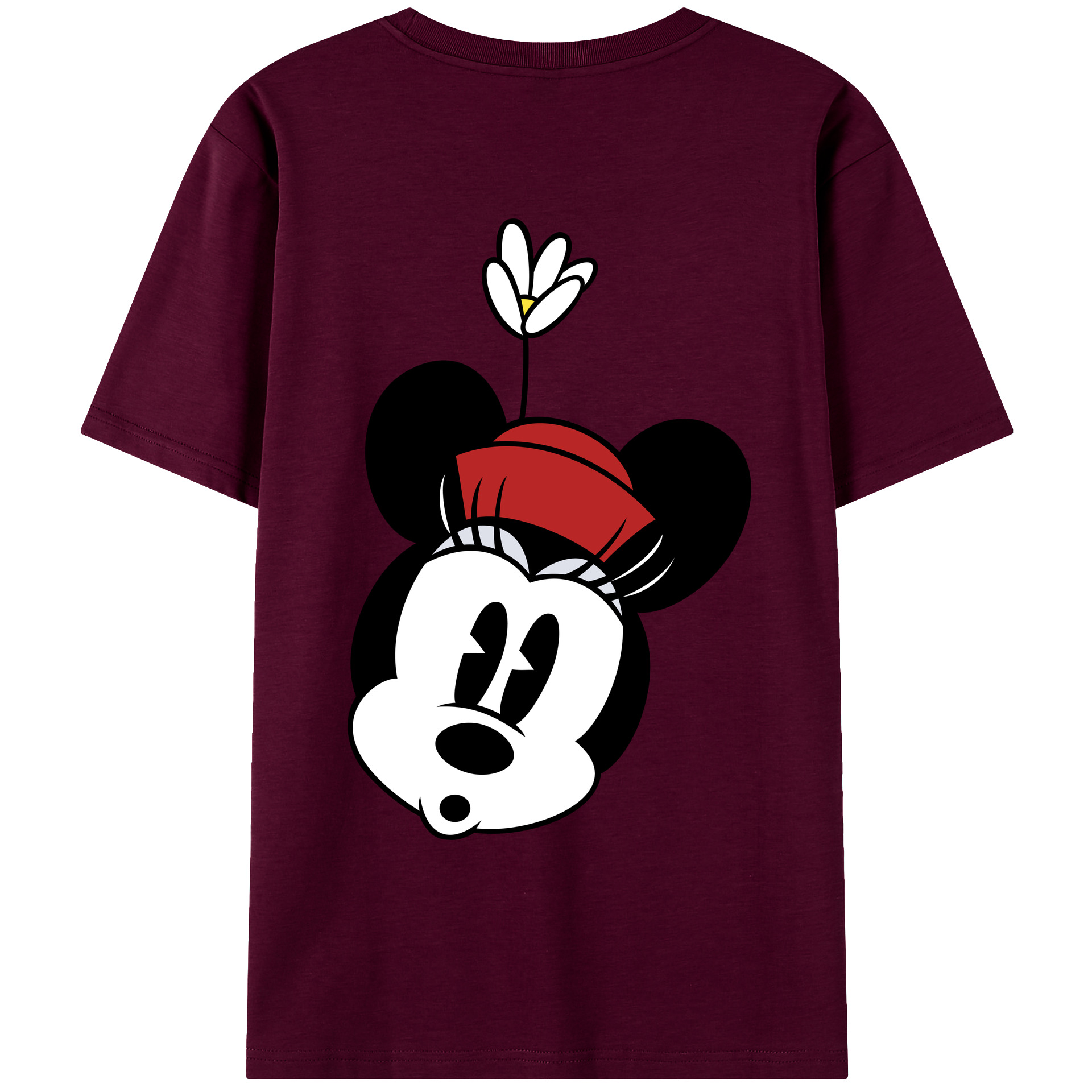 （画像用） ミッキーマウス Mickey Mouse レディース半袖Tシャツ(バックプリント)